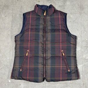 Vintage Ralph Lauren Plaid Reversible Down Puffer Vest Tartan Women’s Large